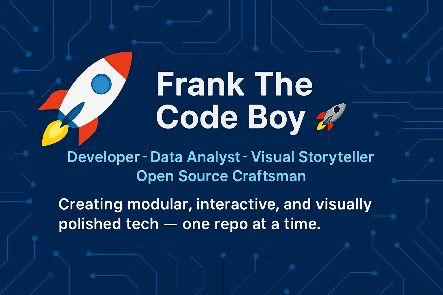 Frank The Code Boy Banner